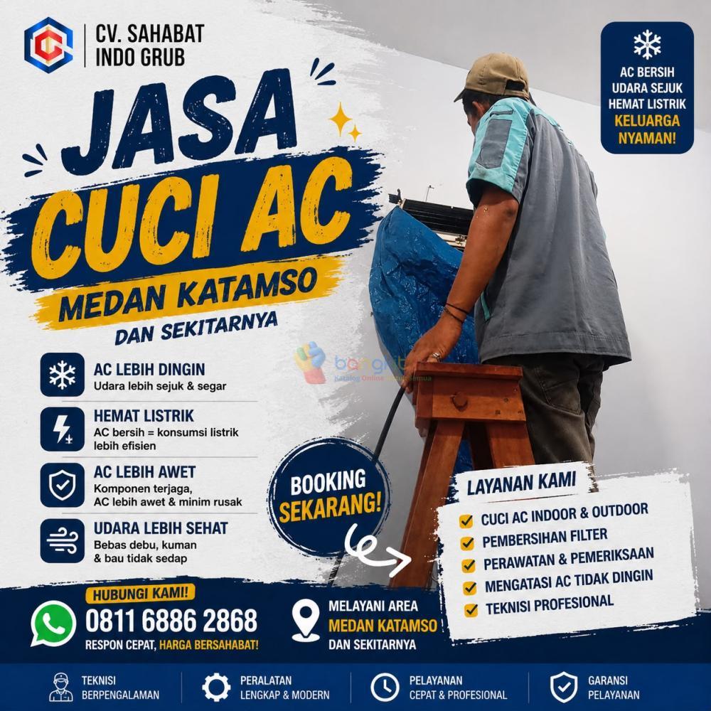 Cuci AC Medan Katamso dan Sekitarnya | Melayani Rumah, Kantor, Ruko & Apartemen
