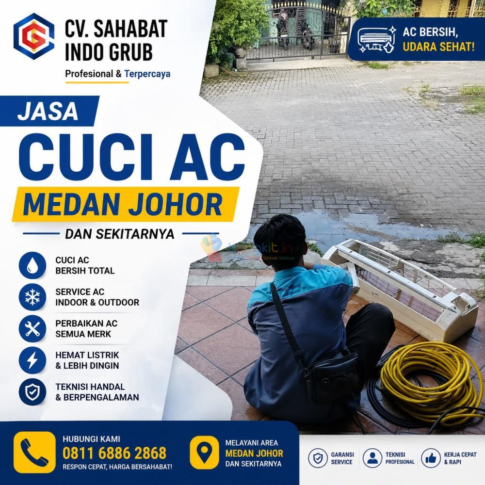 Jasa Cuci AC Medan Johor dan Sekitarnya | Sekali Cuci, Dingin Auto Balik