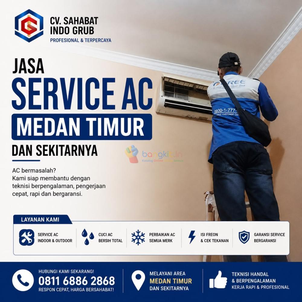 Service AC Medan Timur | AC Nggak Dingin? Tenang, Kami Langsung Gas!