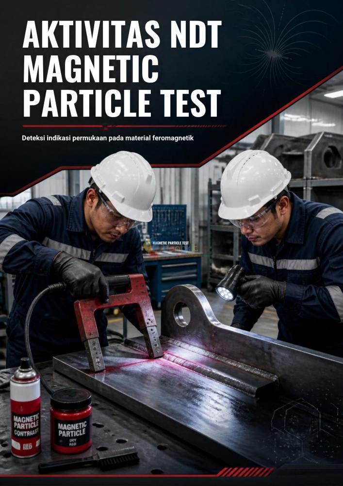 Jasa NDT Pipa Carbon Steel di Bandung dengan Magnetic Particle Test