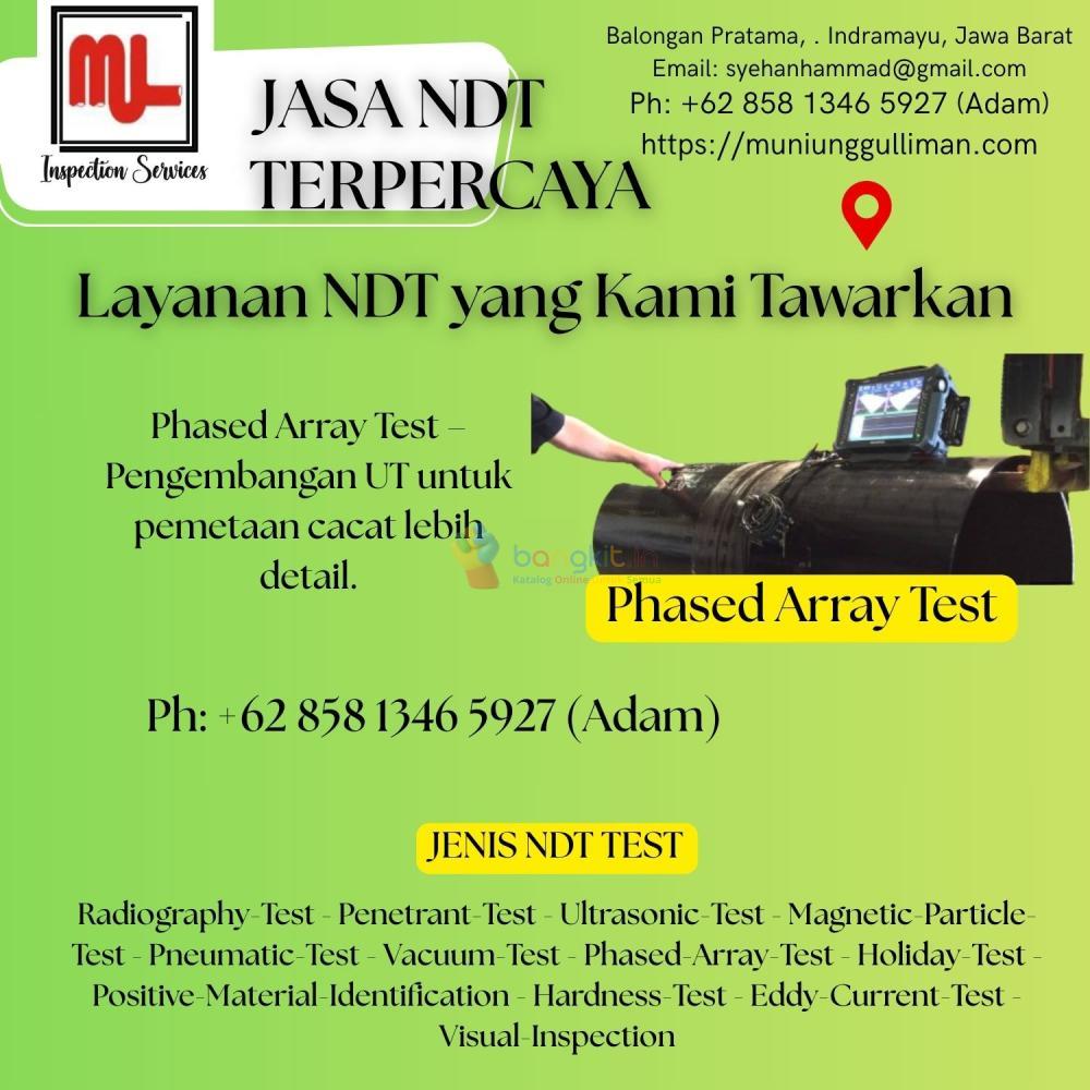 Subang -O8I2 8463 6IO9 Phased Array Ultrasonic Testing Sambungan Las