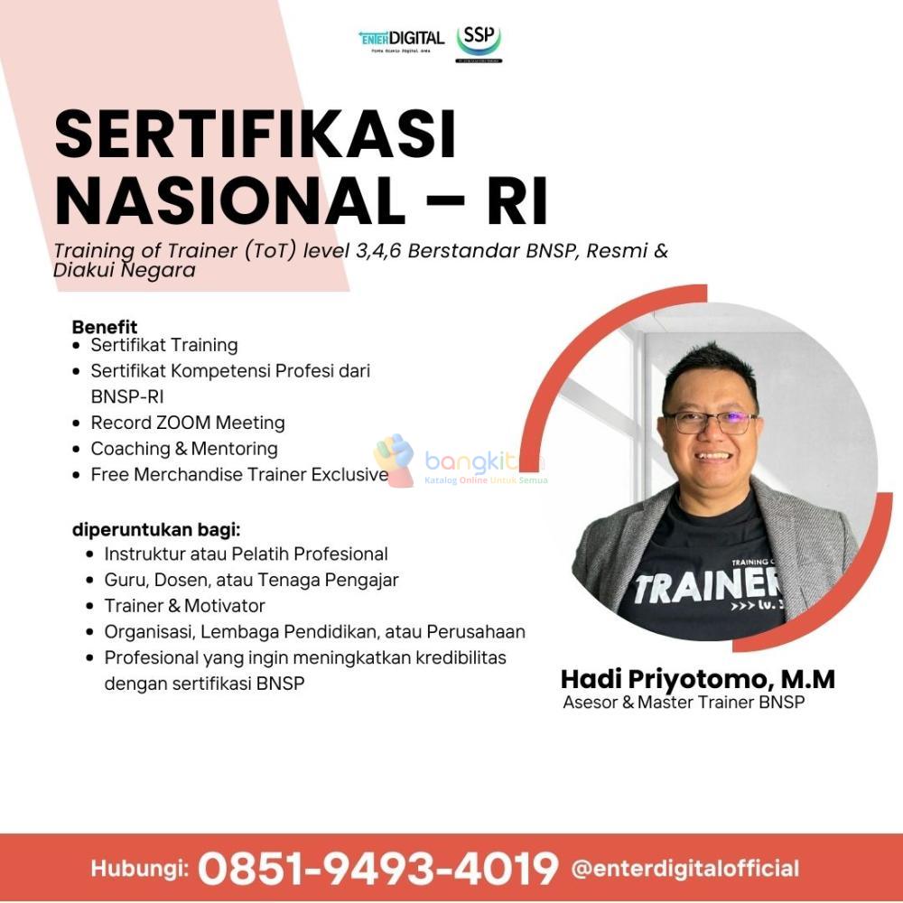 TERMURAH! WA : 0851-9493-4019, Biaya Sertifikasi TOT Bangkalan