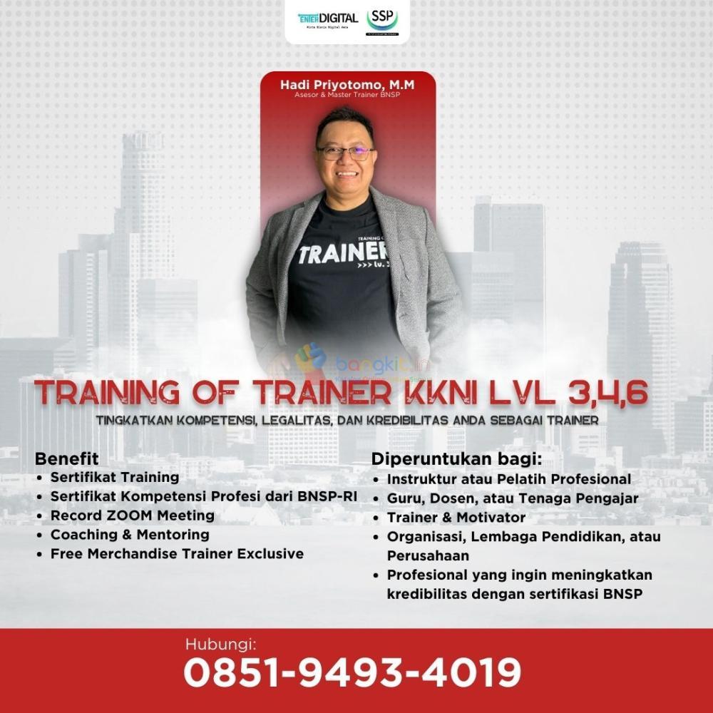 KOMPETEN! HUB: 0851-9493-4019, Biaya Sertifikasi TOT BNSP Jawa Barat