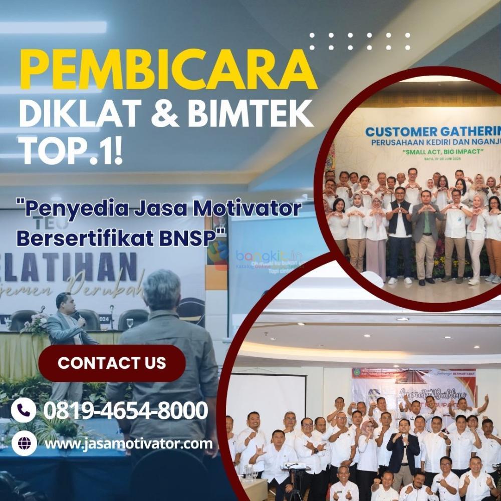 Narasumber Motivator  Capacity Building Bondowoso, Resmi & Terbaik! Coach Wahyudi SMT
