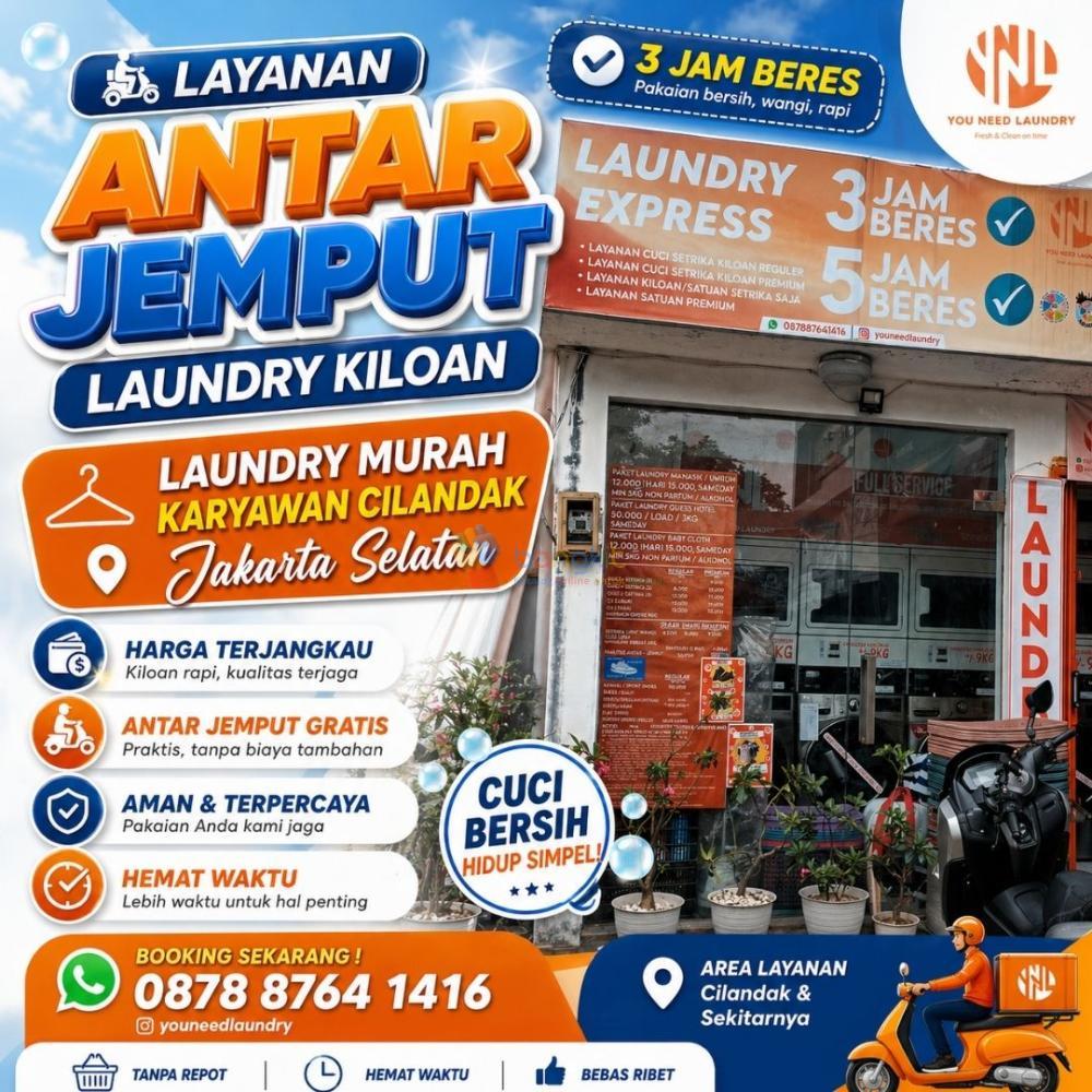 Cepat dan Murah Laundry Murah Karyawan Cilandak Jakarta Selatan